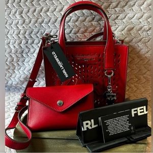Karl Lagerfeld - NWT Red Nouveau Mini Tote
